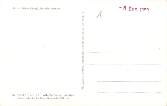 Postcard Ravolzhausen Neuberg in Hesse, aerial photograph