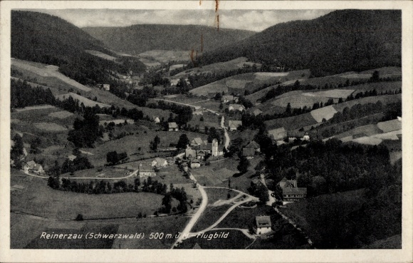 Ak Reinerzau Alpirsbach im Schwarzwald, Fliegeraufnahme