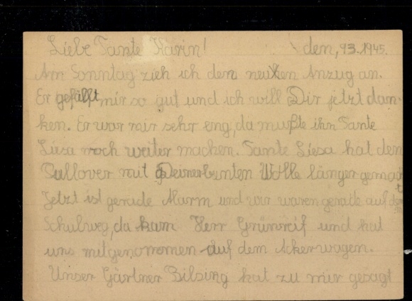 P 299 I "(19) Bernburg 10.3.45" with postal code (first day)