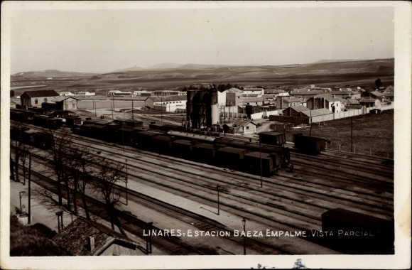Photo Postcard Linares Andalusia, Baeza Empalme Train Station