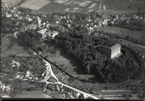 foto Schillingsfürst in Midden-Franken, luchtfoto
