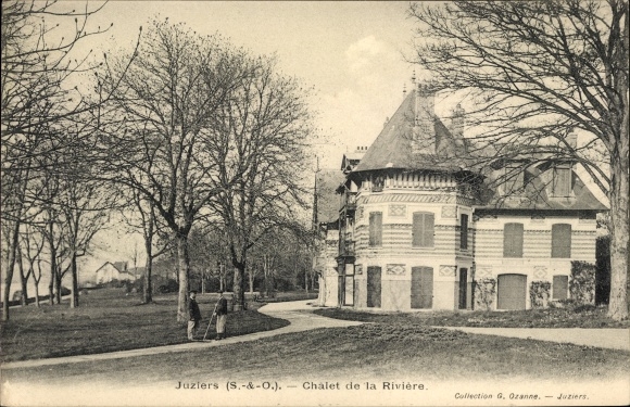 Postcard Juziers Yvelines, Chalet de la Riviere