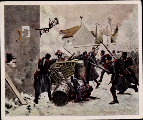 Collection of pictures of German history, Knötel, Württemberger near Champigny 1870