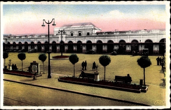 Postcard Le Mans Sarthe, The Train Station