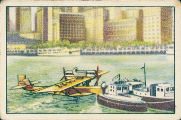 Collector's card The Conquest of the Air, Section III Series C No. 15, Gronau in New York, Dornier Wal