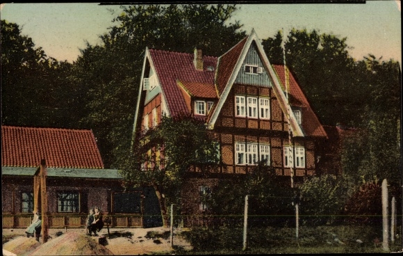 Postcard Oyle Marklohe in Lower Saxony, Oyler Berg, pension and forestry