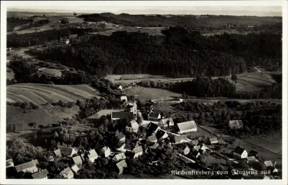 Ak Kirchenkirnberg Murrhardt in Württemberg, Fliegeraufnahme