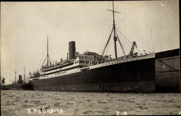 Foto Ak Paquebot Orbita, stoomschip, Pacific Steam Navigation