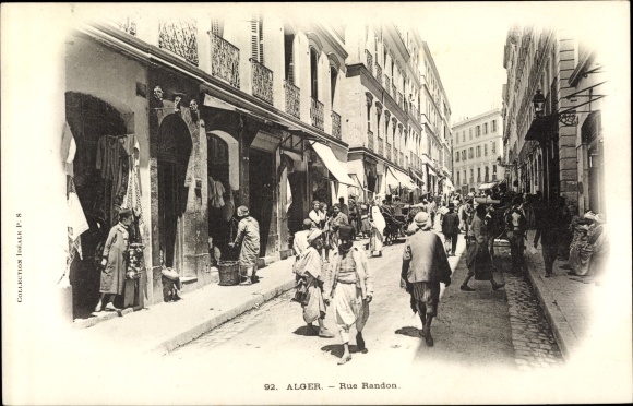 Ak Algier Alger Algerien, Rue Randon
