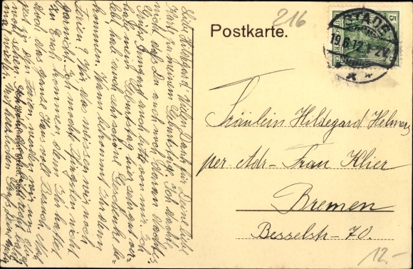 Postcard Stade in Lower Saxony, Royal Government