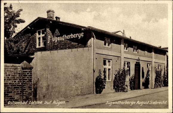 Ak Lohme auf Rügen, Jugendherberge August Siebrecht