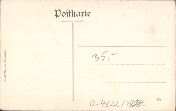 Postcard Cochstedt Hecklingen in the Salzlandkreis, partial views, commercial building, residents