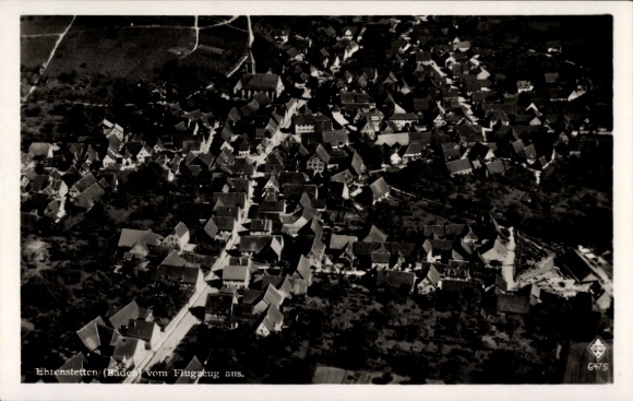 Postcard Ehrenstetten Ehrenkirchen im Breisgau, aerial photograph