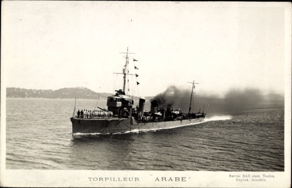 Ak Marine Militaire Française, Torpilleur Arabe, Kriegsschiff