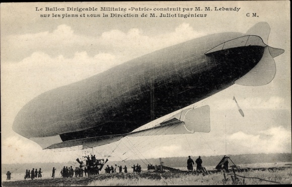 PC Ballon Dirigéable Militaire Patrie, Construit par MM. Lebaudy, French airship
