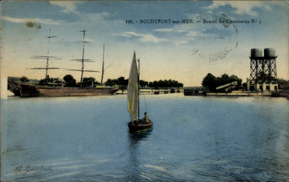 CPA Rochefort sur Mer Charente Maritime, Bassin du Commerce