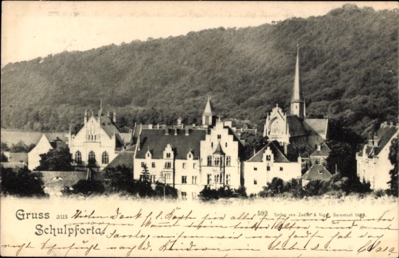 Ak Schulpforta Bad Kösen Naumburg an der Saale, Gesamtansicht