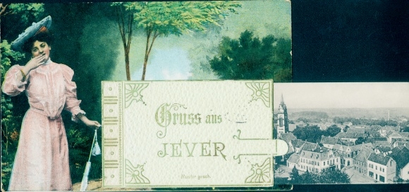 Leporello PC Jever in Oldenburg Friesland, town views