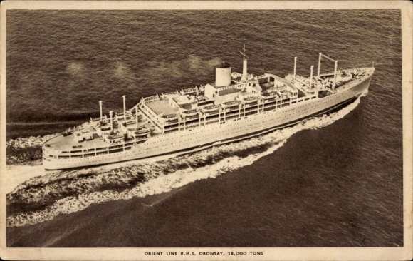 Ak Steamer RMS Oronsay, Steamboat, Orient Line