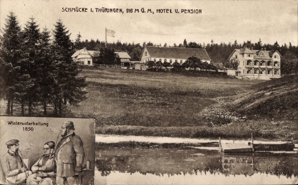KP Gehlberg Suhl w Turyngii, Schmücke, widok ogólny, hotel, pensjonat