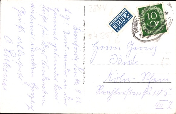 Postcard Lemförde in Lower Saxony, Amtshof, Dümmersee, church, street section