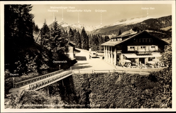 PC Vorarlberg, Austrian border inn Walserschanz, border crossing