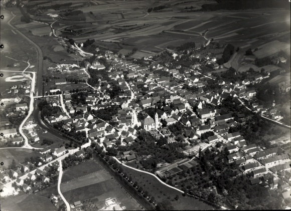 Photo Thannhausen Swabia, aerial photograph