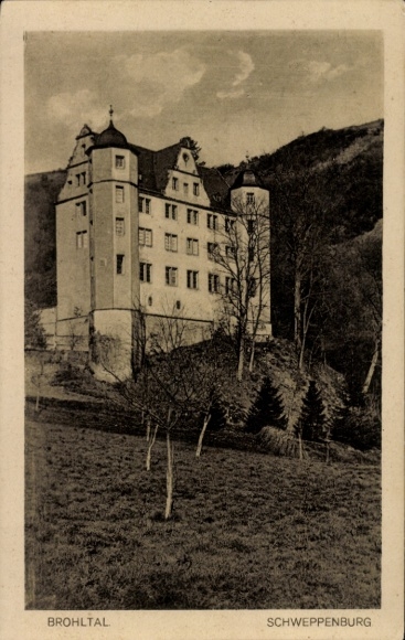 Ak Niederlützingen Brohl Lützing am Rhein, Schweppenburg