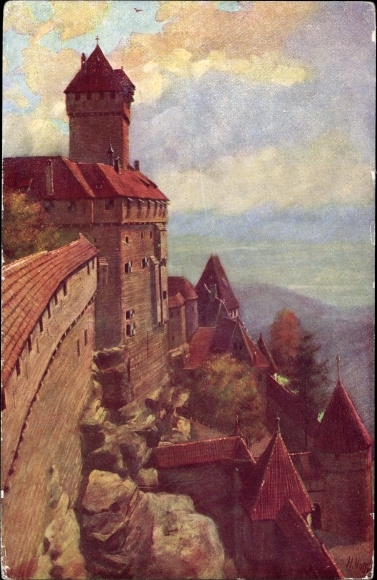 Artist PC Hoffmann, H., Orschwiller Orschweiler Alsace Bas Rhin, Hohkönigsburg, Haut Koenigsbourg