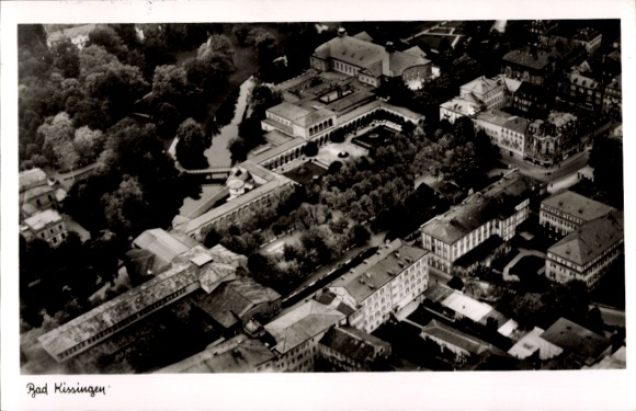 Ak Bad Kissingen Unterfranken Bayern, Fliegeraufnahme