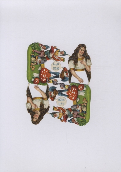 Oblate Block L&B 31556, Schneewittchen und die sieben Zwerge, ca. 14 x 12 cm