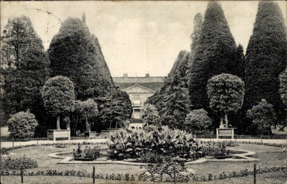 Ak Oranienbaum Wörlitz in Anhalt, kasteelpark