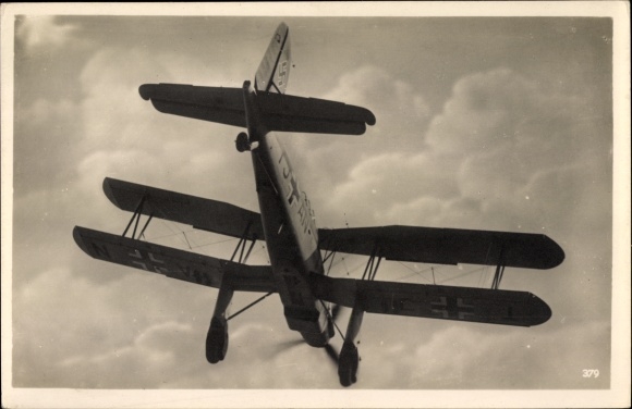 Postcard Deutsche Luftwaffe, Fieseler multipurpose aircraft Fi 167, IJAN