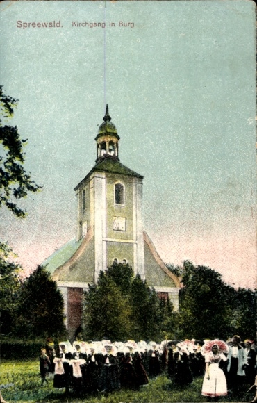 Ak Burg im Spreewald, kerkdienst