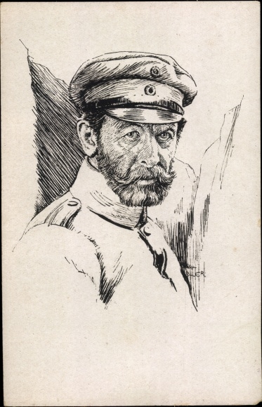 Artist PC Bauer, Karl, Lieutenant Dehmel, portrait