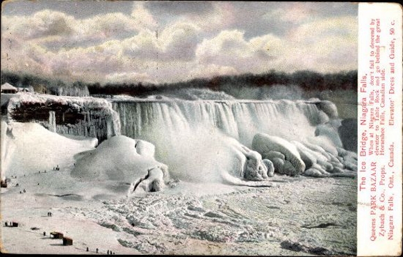 10 vintage ansichtkaarten Niagarawatervallen, verschillende uitzichten