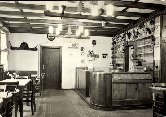Ansichtkaart Reudnitz Cavertitz in Saksen, Dahlener Heide, Gasthof Reudnitz