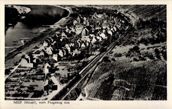 Ak Neef aan de Moezel, luchtfoto