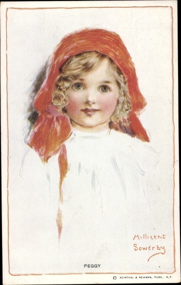 Artist PC Sowerby, M., Peggy, meisjesportret