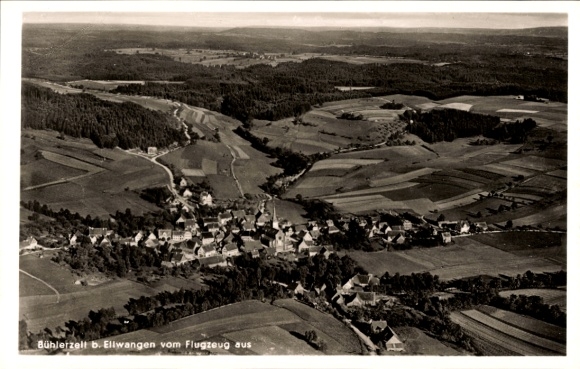 Ak Bühlerzell in Württemberg, luchtfoto