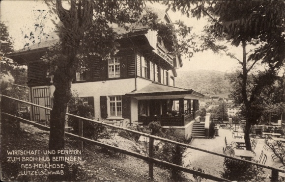 KP Bettingen Canton of Basel-Stadt, Broh-Hus Inn, właściciel Mehlhose-Lützelschwab
