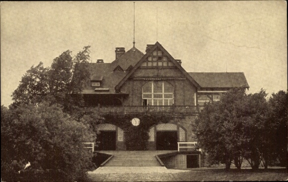 Postcard Bredeney Essen in the Ruhr area, Bootshaus Hügel