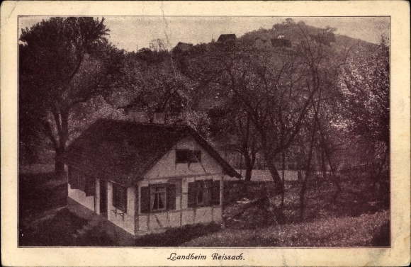 Postcard Affaltrach Obersulm in the district of Heilbronn, Landheim Reissach, Wandervogel Heilbronn