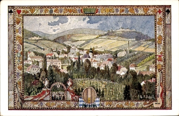 Artist PC Vienna 19 Döbling Grinzing, 10th German National Singers Festival 1928, Kahlenberg
