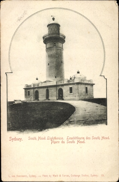 Postcard Sydney Australia, South Head Lighthouse, Lighthouse