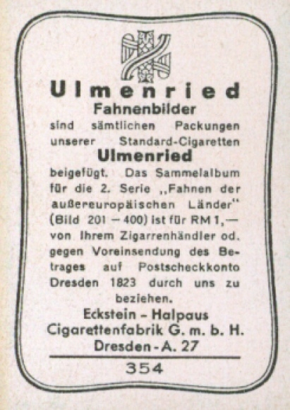 Collection picture Ulmenried flag picture No. 354, Chile, flag of the Mini Terresident