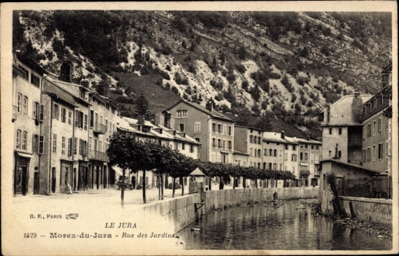 CPA Morez du Jura, Rue des Jardins