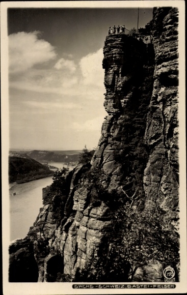Ak Lohmen im Elbsandsteingebirge, Bastei