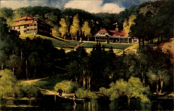 Ak Hitzacker an der Elbe, Kurhotel Waldfrieden, Villa Elbblick
