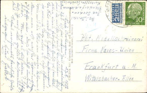 Postcard Bad Sooden an der Werra Hesse, general view